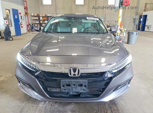 1HGCV2F92KA009569 2019 HONDA ACCORD Gray Вид спереду
