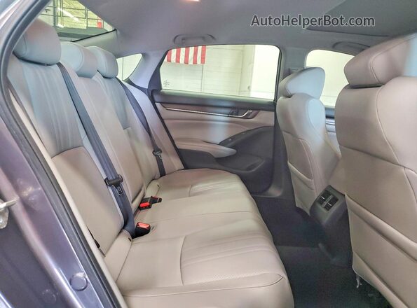 1HGCV2F92KA009569 2019 HONDA ACCORD Gray Вид задніх сидінь