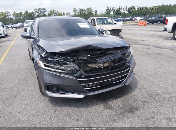 1HGCV2F92MA013690 2021 HONDA ACCORD Gray Вид спереду