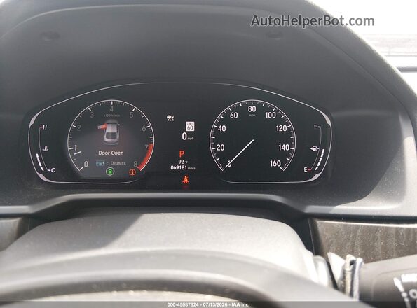 1HGCV2F92MA013690 2021 HONDA ACCORD Gray Вид задніх сидінь
