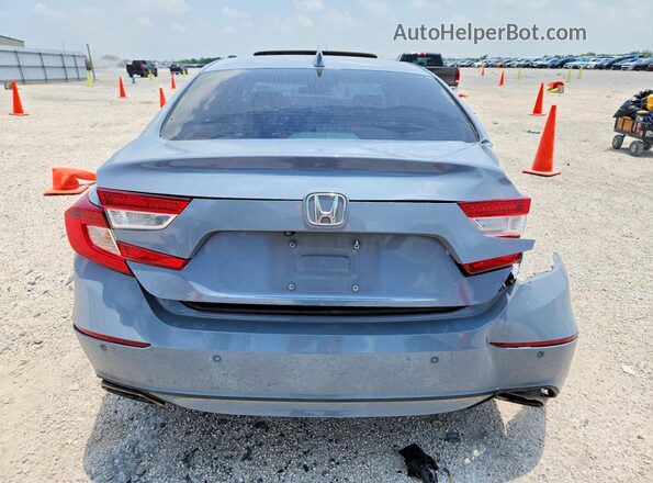 1HGCV2F92MA033504 2021 HONDA ACCORD Blue Vista trasera