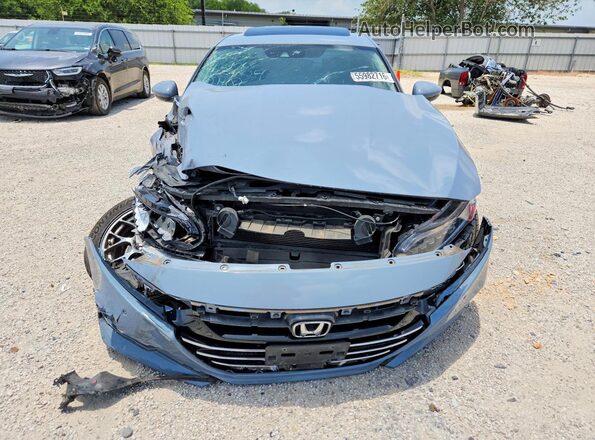 1HGCV2F92MA033504 2021 HONDA ACCORD Blue Vista frontal