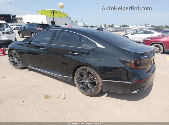 1HGCV2F93JA043177 2018 HONDA ACCORD Black Tył lewy