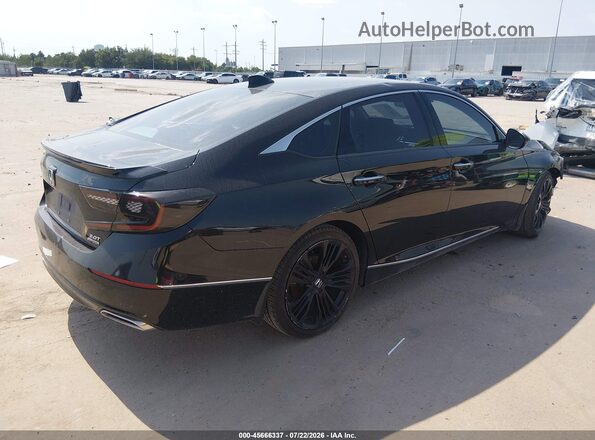 1HGCV2F93JA043177 2018 HONDA ACCORD Black Tył prawy