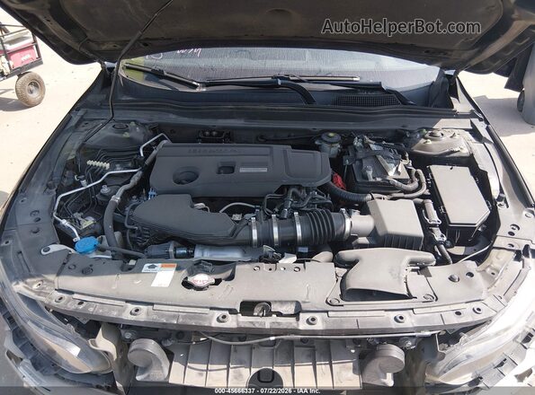 1HGCV2F93JA043177 2018 HONDA ACCORD Black Widok z tyłu