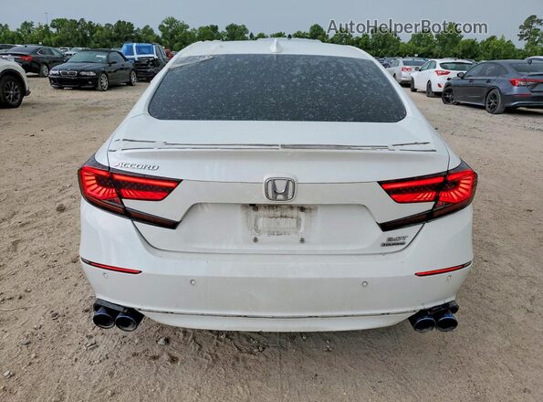 1HGCV2F93MA027498 2021 HONDA ACCORD White Հետևի տեսք