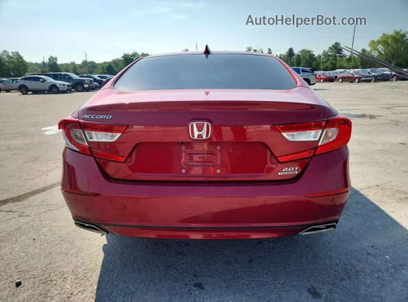 1HGCV2F94JA007644 2018 HONDA ACCORD Brown უკანა ხედი