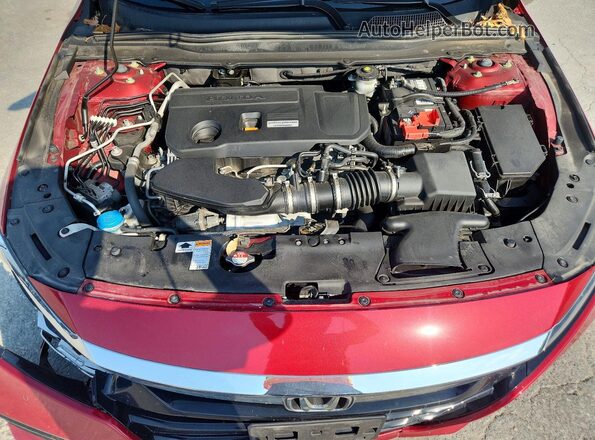 1HGCV2F94JA007644 2018 HONDA ACCORD Brown უკანა სალონის ხედი