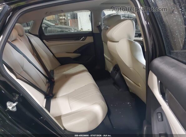 1HGCV2F94JA029322 2018 HONDA ACCORD Black Вид наклейки з VIN-кодом