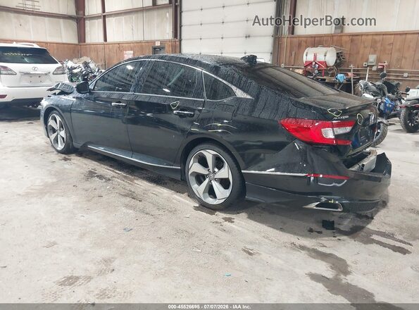 1HGCV2F94JA029322 2018 HONDA ACCORD Black Задня ліва чверть