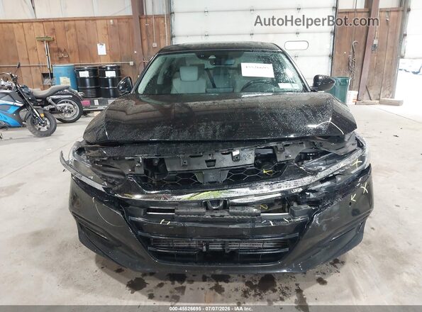 1HGCV2F94JA029322 2018 HONDA ACCORD Black Вид щитка приладів