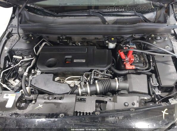 1HGCV2F94JA029322 2018 HONDA ACCORD Black Вид ззаду