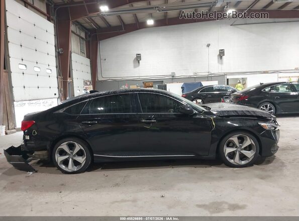 1HGCV2F94JA029322 2018 HONDA ACCORD Black Вид задньої частини салону