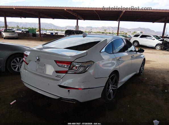 1HGCV2F94MA009978 2021 HONDA ACCORD White Widok z przodu