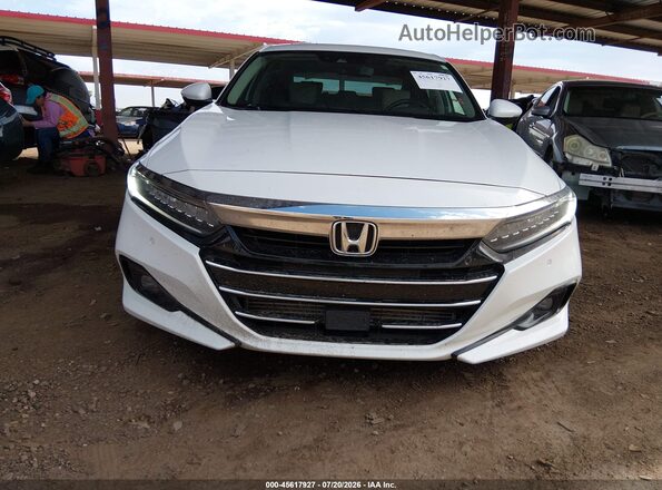 1HGCV2F94MA009978 2021 HONDA ACCORD White Widok zestawu wskaźników