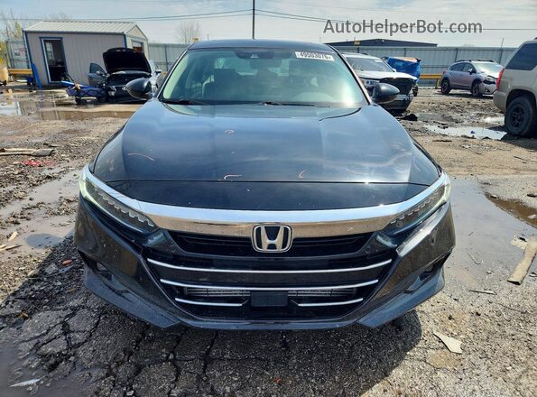 1HGCV2F94NA000862 2022 HONDA ACCORD Black წინა ხედი