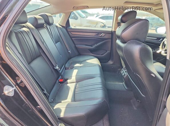 1HGCV2F94NA000862 2022 HONDA ACCORD Black უკანა სავარძლების ხედი
