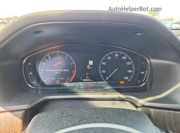 1HGCV2F94NA000862 2022 HONDA ACCORD Black ხელსაწყოთა პანელის ხედი