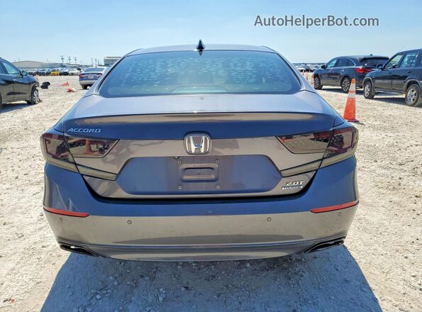 1HGCV2F95JA018832 2018 HONDA ACCORD Gray უკანა ხედი