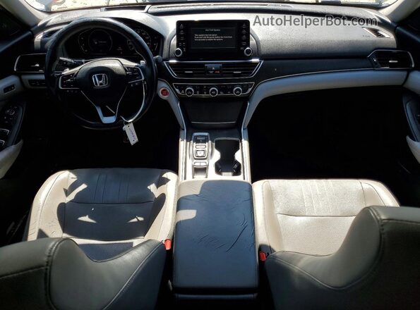 1HGCV2F95JA018832 2018 HONDA ACCORD Gray წინა პანელის ხედი