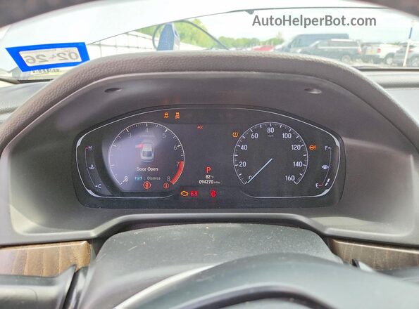 1HGCV2F95JA042015 2018 HONDA ACCORD Silver Вид щитка приладів