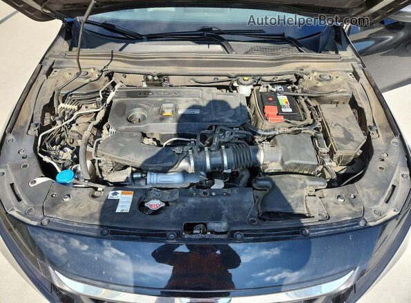 1HGCV2F96KA021515 2019 HONDA ACCORD Black Widok wnętrza z tyłu