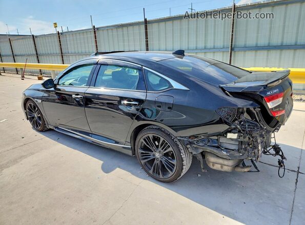 1HGCV2F96KA021515 2019 HONDA ACCORD Black Tył lewy