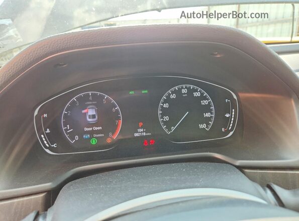 1HGCV2F96KA021515 2019 HONDA ACCORD Black Widok zestawu wskaźników