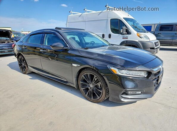1HGCV2F96KA021515 2019 HONDA ACCORD Black Przód prawy