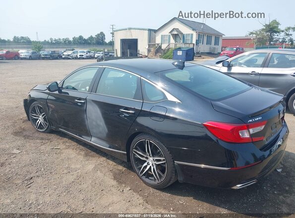 1HGCV2F96MA004801 2021 HONDA ACCORD Black Trasero izquierdo