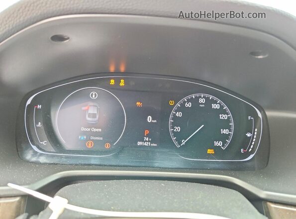 1HGCV2F97MA009716 2021 HONDA ACCORD Gray Widok zestawu wskaźników