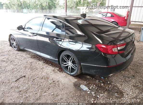 1HGCV2F97MA017833 2021 HONDA ACCORD Black Rear left