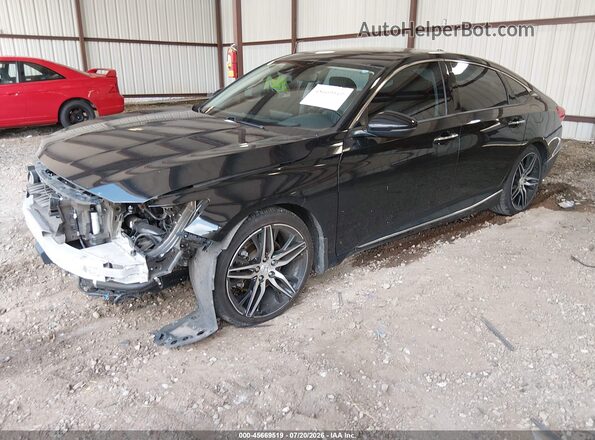 1HGCV2F97MA017833 2021 HONDA ACCORD Black Front left