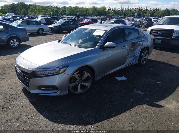 1HGCV2F98KA027638 2019 HONDA ACCORD Silver Vista tres cuartos delantera izquierda