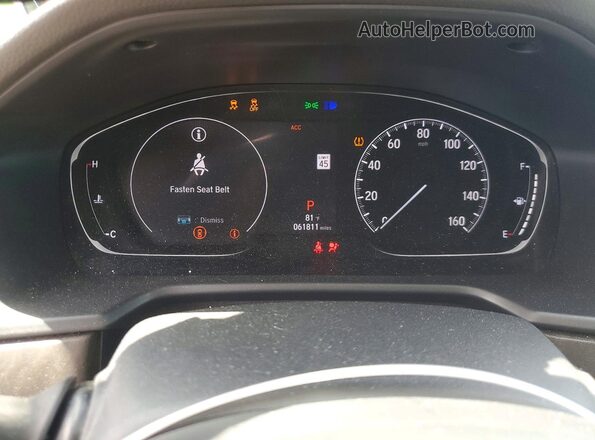 1HGCV2F98LA031061 2020 HONDA ACCORD Silver Instrument cluster view