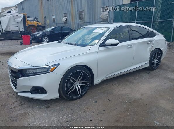 1HGCV2F98MA029246 2021 HONDA ACCORD White Передня ліва чверть