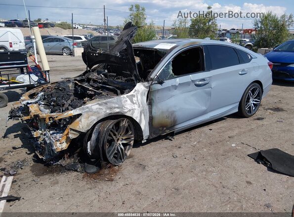 1HGCV2F98NA007300 2022 HONDA ACCORD Gray Przód lewy