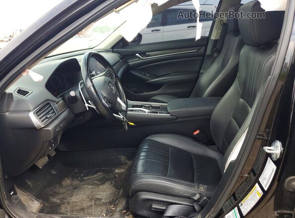 1HGCV2F98NA800161 2022 HONDA ACCORD Black Front interior view