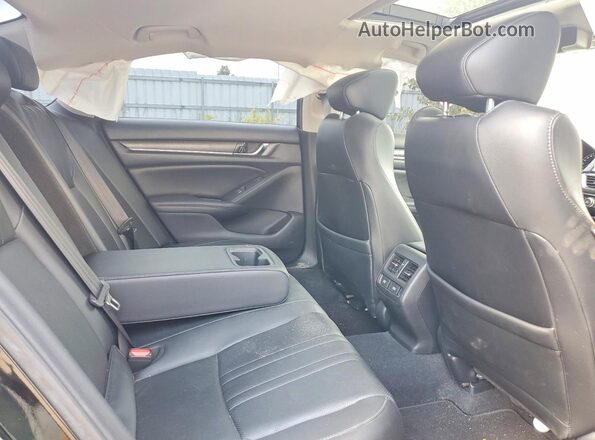 1HGCV2F98NA800161 2022 HONDA ACCORD Black Rear seats view