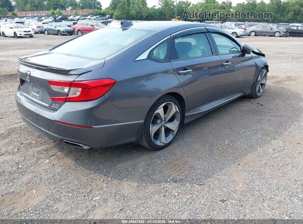 1HGCV2F99JA030112 2018 HONDA ACCORD Gray Tył prawy