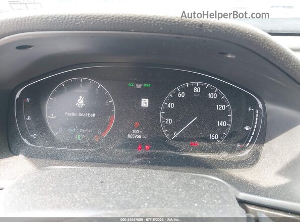1HGCV2F99JA030112 2018 HONDA ACCORD Gray Widok tylnych siedzeń