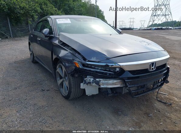 1HGCV2F99JA030112 2018 HONDA ACCORD Gray Widok z przodu