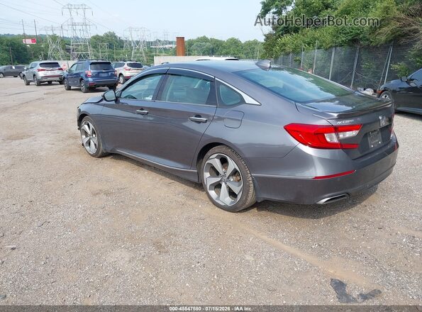 1HGCV2F99JA030112 2018 HONDA ACCORD Gray Tył lewy