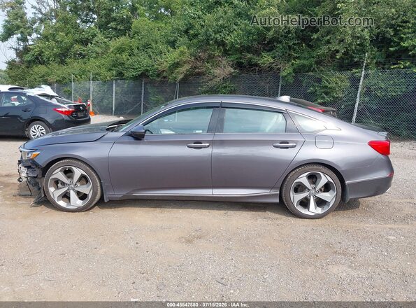 1HGCV2F99JA030112 2018 HONDA ACCORD Gray Widok wnętrza 360 stopni