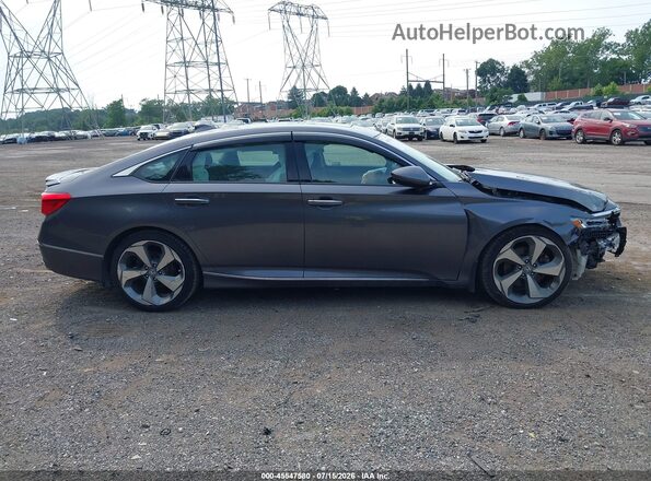 1HGCV2F99JA030112 2018 HONDA ACCORD Gray Widok wnętrza z tyłu
