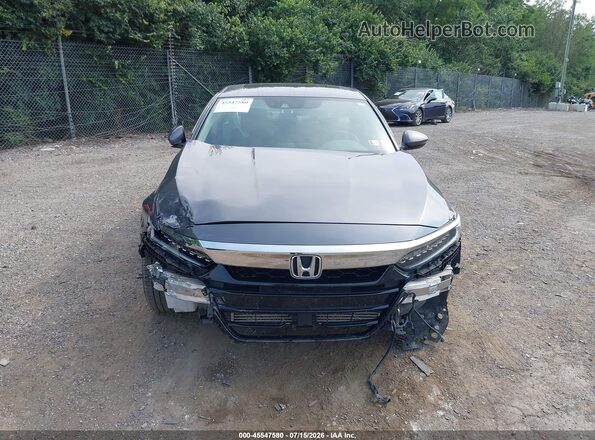 1HGCV2F99JA030112 2018 HONDA ACCORD Gray Widok zestawu wskaźników