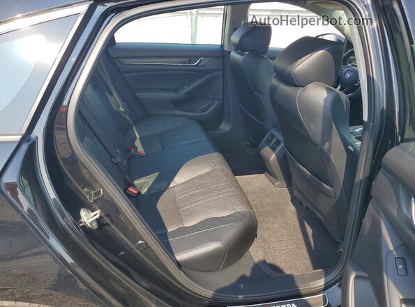 1HGCV2F9XJA040308 2018 HONDA ACCORD Black Widok tylnych siedzeń