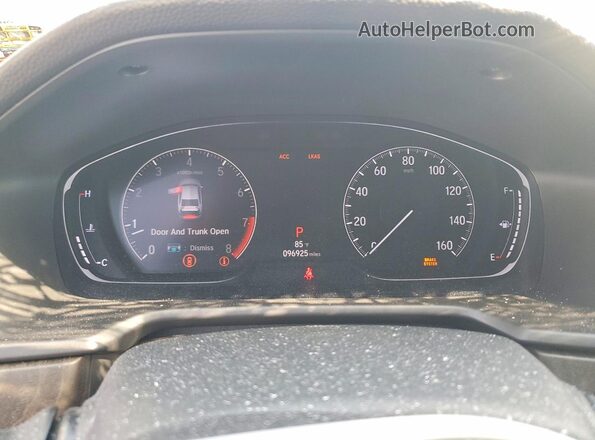 1HGCV2F9XJA040308 2018 HONDA ACCORD Black Widok zestawu wskaźników