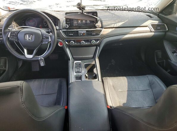 1HGCV2F9XJA040308 2018 HONDA ACCORD Black Widok deski rozdzielczej