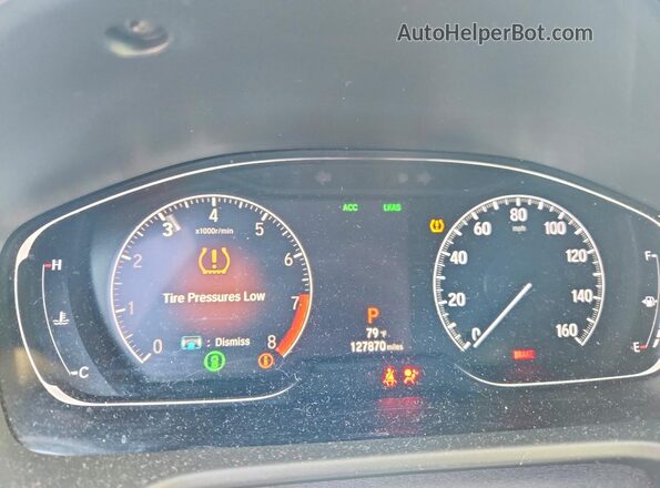 1HGCV2F9XJA045329 2018 HONDA ACCORD Silver Սարքավորումների վահանակի տեսք